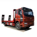 FAW 4X2 6 Wheels Flat Bed Truck with Rear Climb Ladder for Bulldozer Excavator Forklift